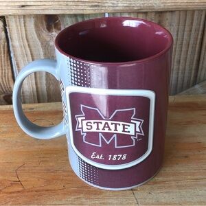 The Memory Company MS State Jumbo 32oz Ceramic Coffee Mug Maroon Gray & White
